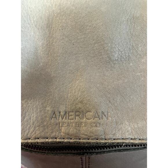AMERICAN LEATHER CO. Liberty Backpack Gray/Taupe Purse Bag TRAVEL MINIMALIST - Picture 3 of 9